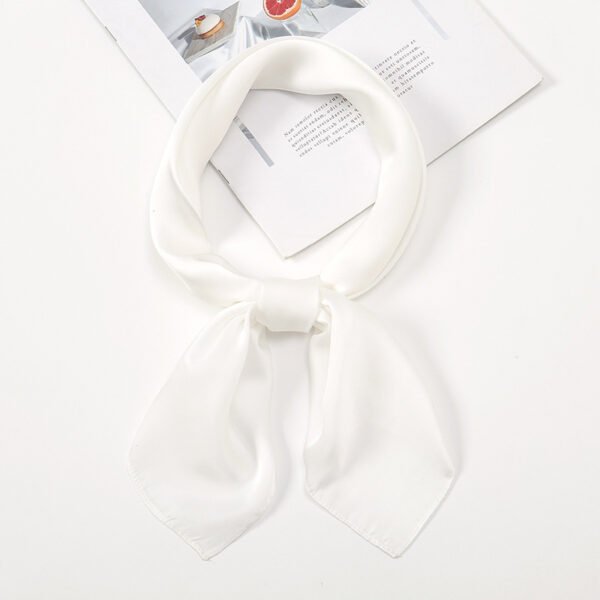 Simple And Versatile Satin Plain Handkerchief - Image 7