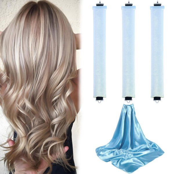 Bold No Heat Hair Curler Lazy Sleeping Big Wave Hair Curler Silk Scarf Suit - Image 9