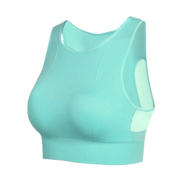 No Underwire Mesh Beauty Back Double-decker Sports Bra - Image 2