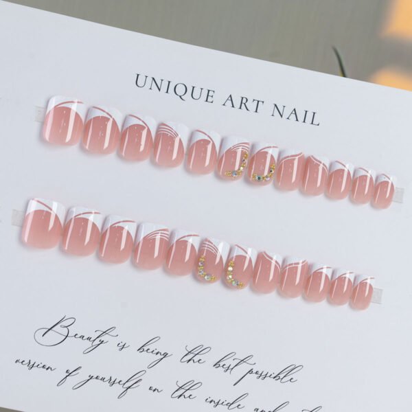 Wear Manicure Nail Piece Removable White - Image 3