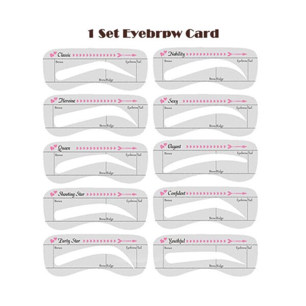One Step Eyebrow Stamp Shaping Kit Eye Brow Gel - Image 9