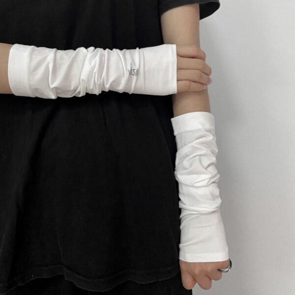 Women's Half Finger Punk Ice Sleeve Sun Protection Oversleeve - Image 9