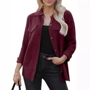 Lapel Women's Cardigan Top