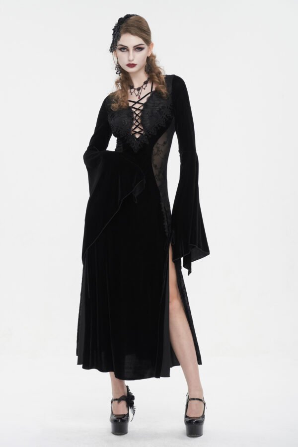 Halloween Women's Halter Strap Split Dress - Image 5