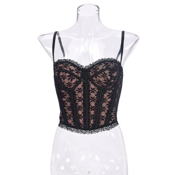 Sexy Tube Top Hollow Backless See-through Camisole - Image 6