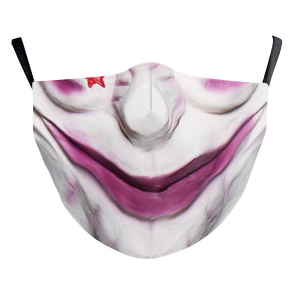 Halloween Digital Printing Funny Face Double-layer Dust Mask - Image 6