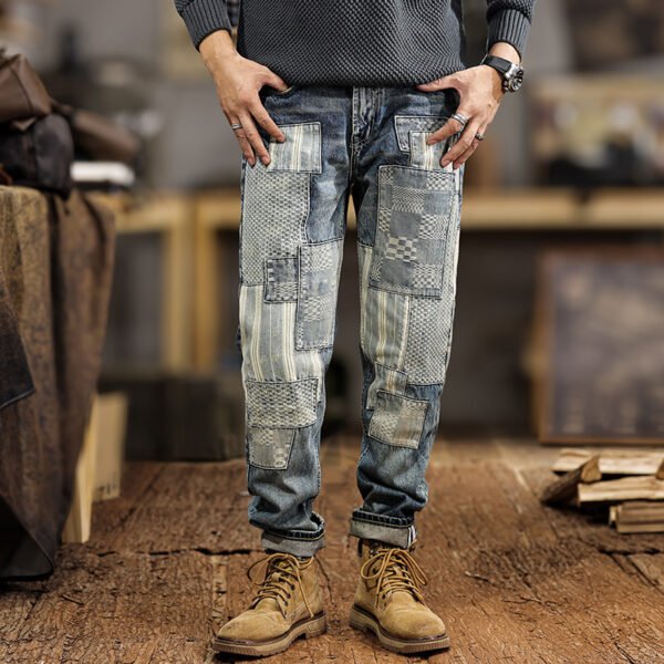 Fashion Men's Simple Youth Beggar Jeans - Image 6