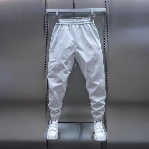 New All-matching Casual Men's Thin Solid Color Ankle Banded Pants - Image 3
