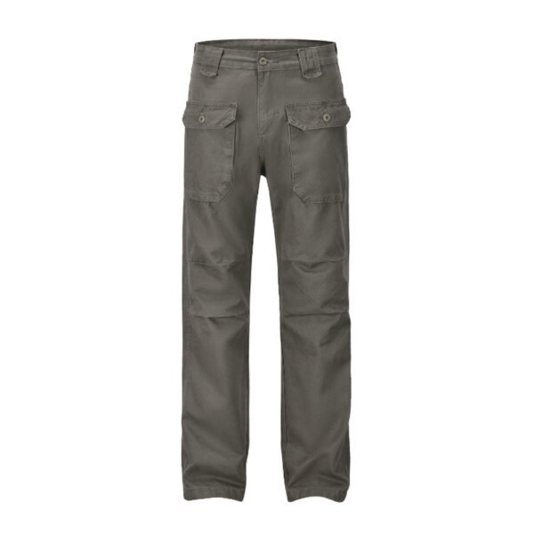 Men's Basic All-matching Trendy Gray-green Overalls Casual Loose Trousers - Image 5