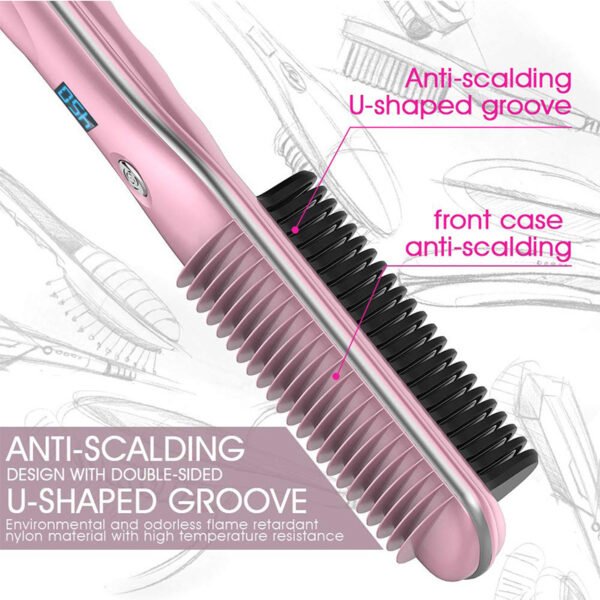Hair Curler And Straightener Dual-use Straight Comb Electric Hair Straightener - Image 5