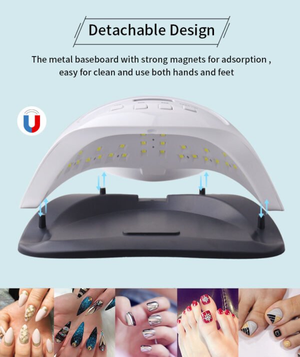 Nail Phototherapy Lamp 90W, Multiple Timing 42 Pieces - Image 9