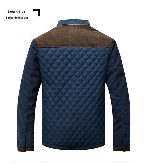 Casual Men's Jacket Non-ironing Treatment Outer Wear Cotton Long Sleeve - Image 4