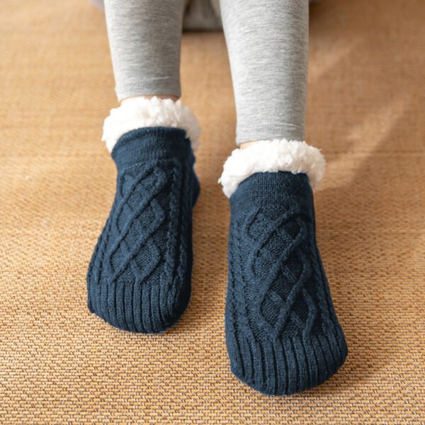 Winter Knitted Plush Floor Socks Home Warm Non-slip Carpet Socks Women - Image 10