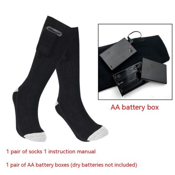 Warm Long Thick Electric Heating Socks - Image 5