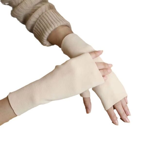 Thermal Gloves Women's Self-heating Dralon Fingerless Gloves - Image 5