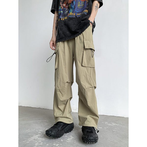 Pu Shuai Draping All-matching Slim Fit Trousers For Men - Image 3