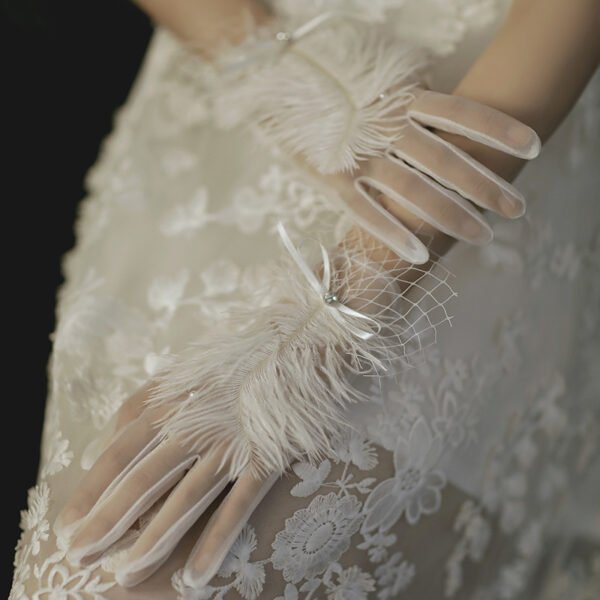 Wedding Dress Wedding Gloves Women - Image 5
