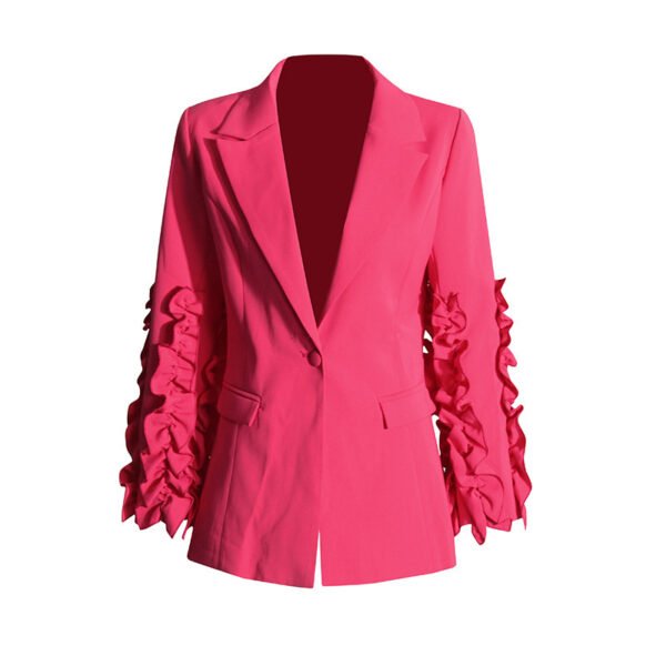 Stitching Wooden Ear Design Suit New Suit - Image 6