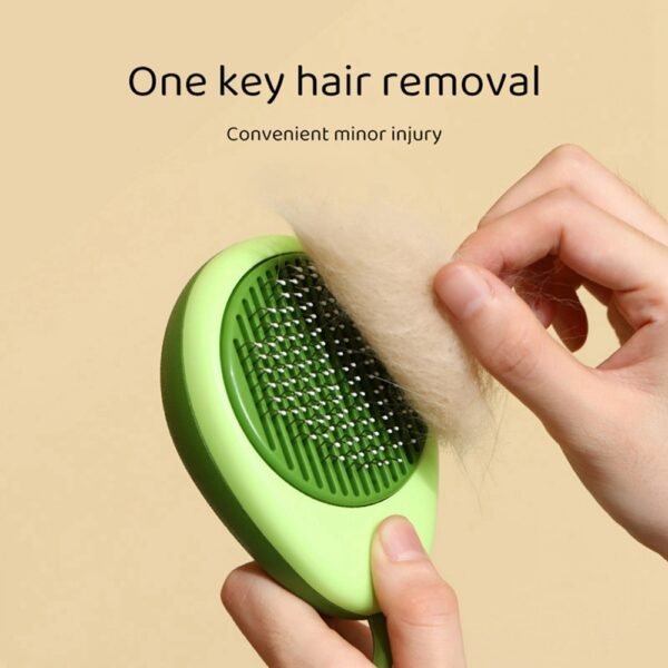 One-Button Self-Cleaning Cat Grooming Brush - Image 6