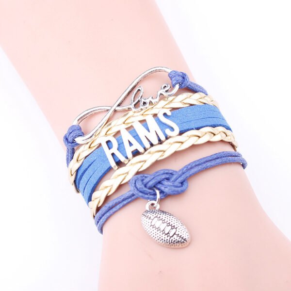 Love Pendant FIREWIFE Letter Bracelet Multi-layer Woven Leather String - Image 5