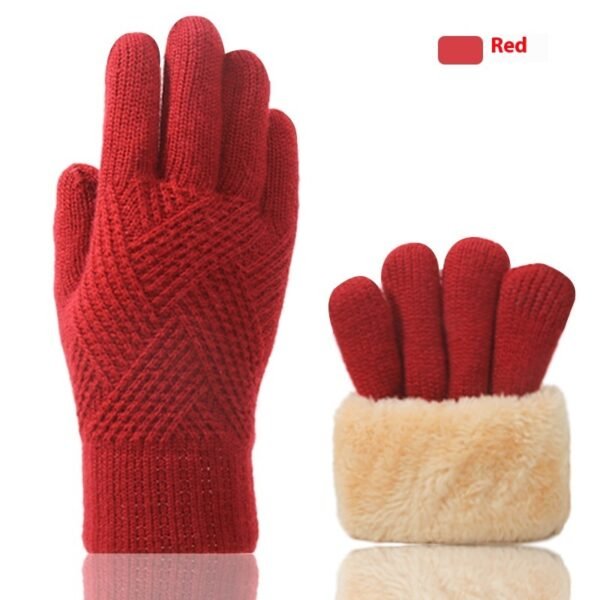 Double Layer Fleece-lined Thick Windproof Thermal Touch Screen Gloves - Image 10