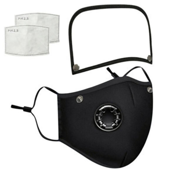 Removable And Washable Protective Cotton Mask With Breathing Valve - Image 5