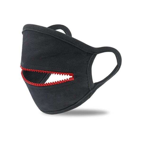 Black Zipper 2-layer Dust-proof And Warm Cycling Mask - Image 4