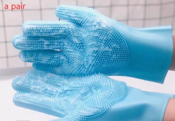 Silicone Dog Grooming Comb & Bath Brush Glove - Image 7