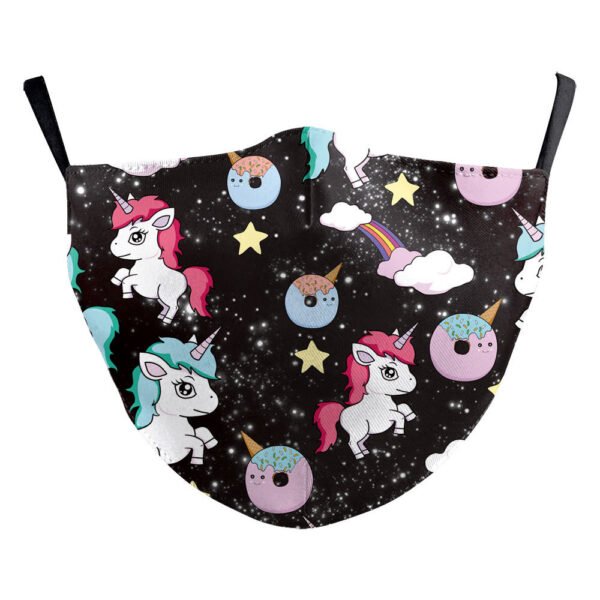 Christmas Single Corner Print Double Layer Dust Mask - Image 5