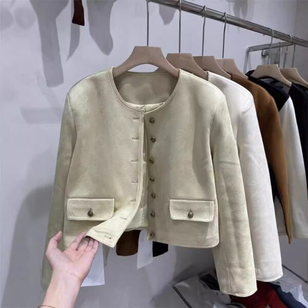 Outerwear Fashion Jacket Leather Coat - Image 3