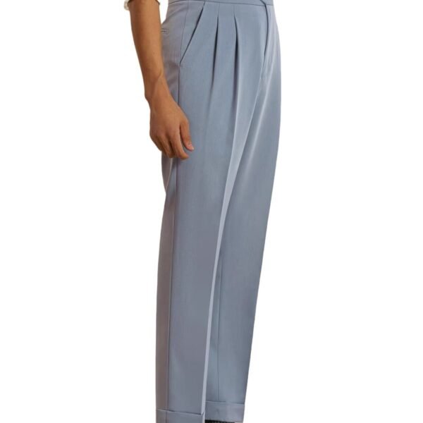 Men's Suit Pants Waist Head Straight-leg Trousers - Image 3