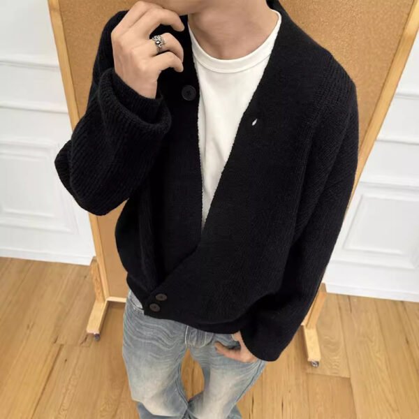 Sweater Cardigan Coat Men's Spring And Autumn - Image 2