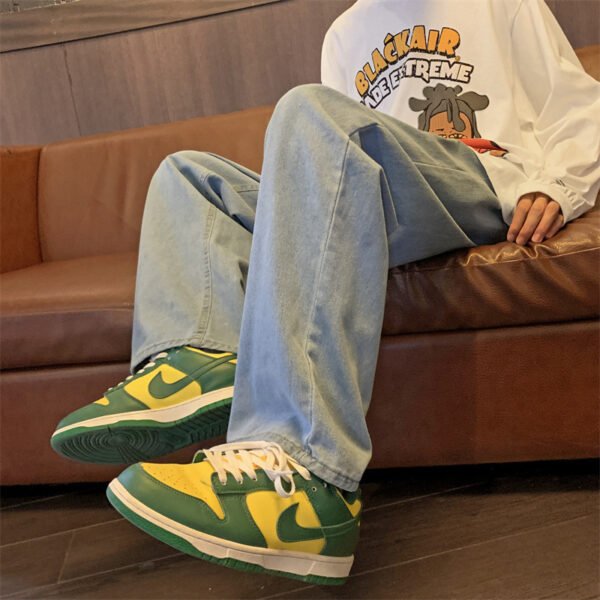 Jeans Men's Retro Baggy Straight Trousers - Image 5
