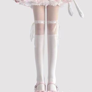 Women's Lace-up Pantyhose Thin