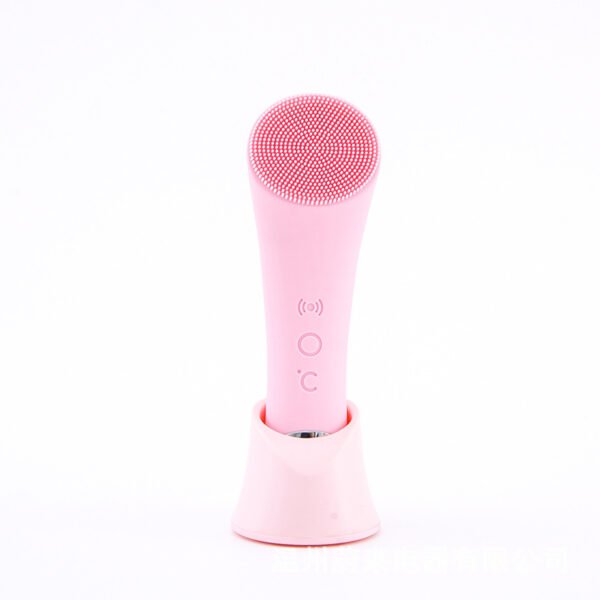 Silicone Face Cleansing Brush Facial Cleansing Brush Electric Facial Brush Vibration Heating - Image 2