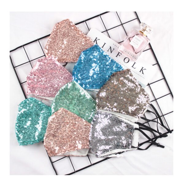 Sequin Fashion Dustproof Personalized Decorative Mask - Image 4