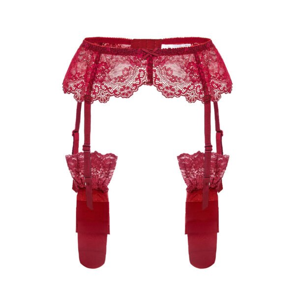 Lace Garter Vintage With Leg Ring Clipped Button Stockings One Non-slip - Image 4