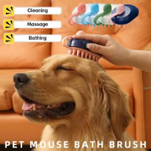 Soft Silicone Pet Hair Remover Comb for Dogs & Cats