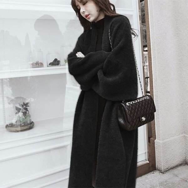 Solid Color Long Trench - Image 4