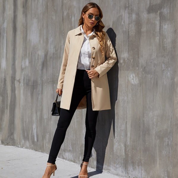 Small British Style Trench Women's Fashionable Temperament Coat - Image 5