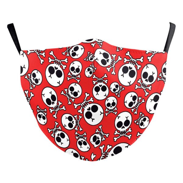 Halloween Skull Funny Digital Printing Double-layer Dust Mask - Image 5