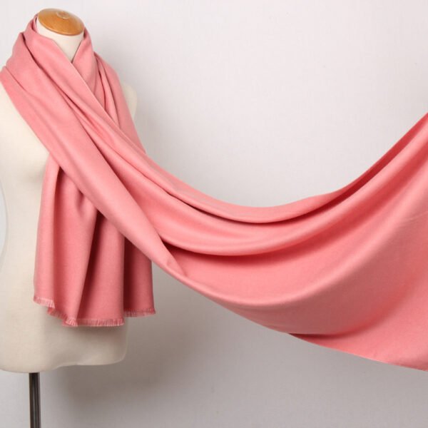 Solid Color Brushed Shawl Tassel Plus Size Thickening Annual Meeting Scarf - Image 9