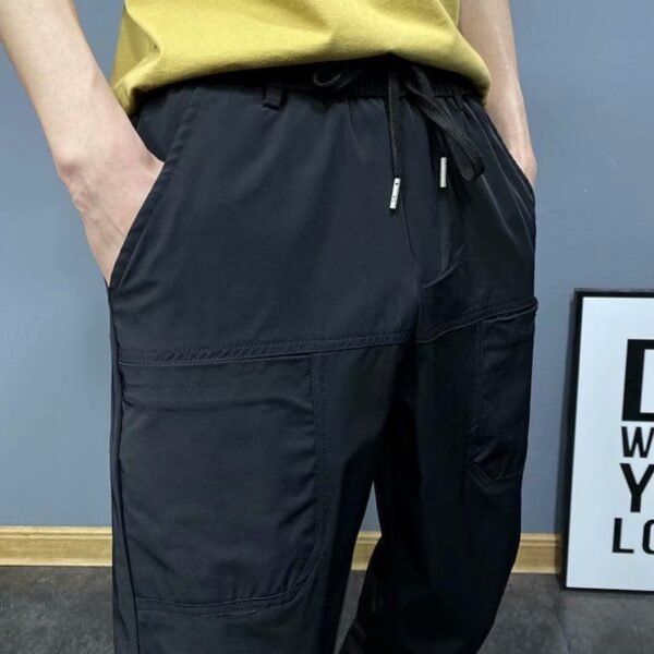 Casual Slim-fitting Fashion Brand Drawstring Jogger Pants - Image 4