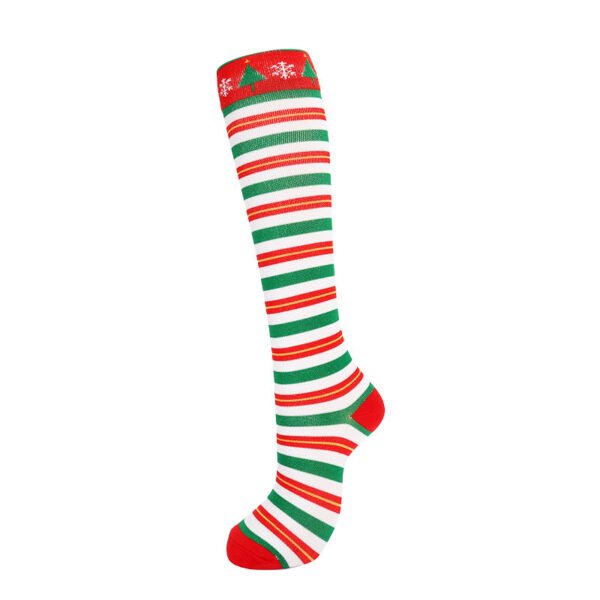 Compression Stockings Christmas Sports High Elastic Breathability - Image 4