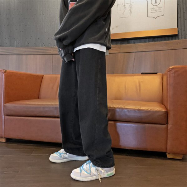 Jeans Men's Retro Baggy Straight Trousers - Image 6