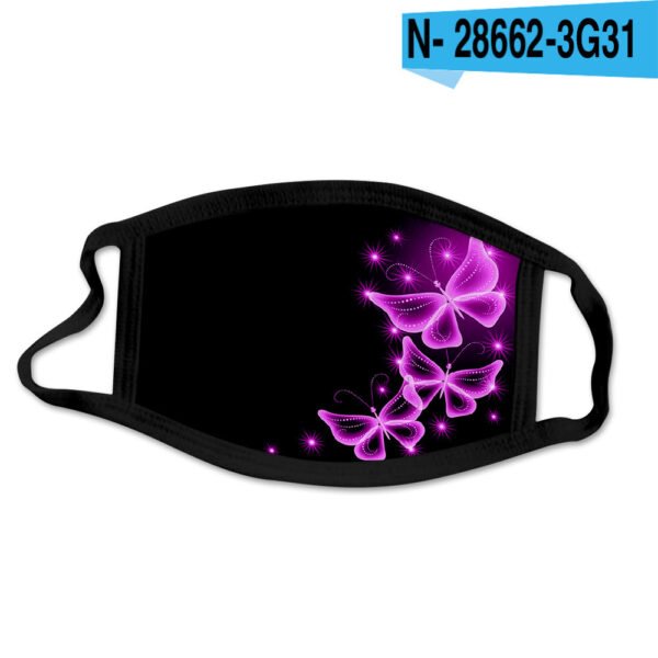 Butterfly Print Pattern Cotton Mask Washable Cloth - Image 9