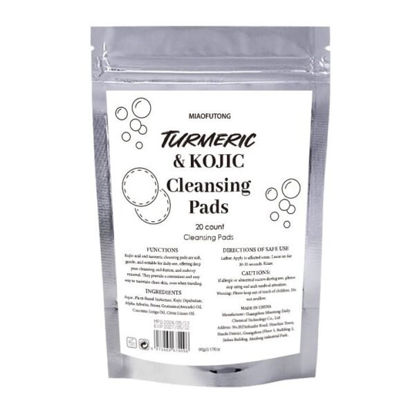 Turmeric Exfoliating Cleansing Pads Compressed Facial Sponges Skin Care Tools For Face Clogged Pores Excess Oil Cleansing - Image 7
