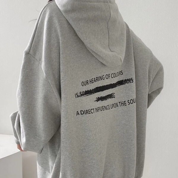 Velvet Padded Hooded Sweatshirt Women's Coat - Image 7