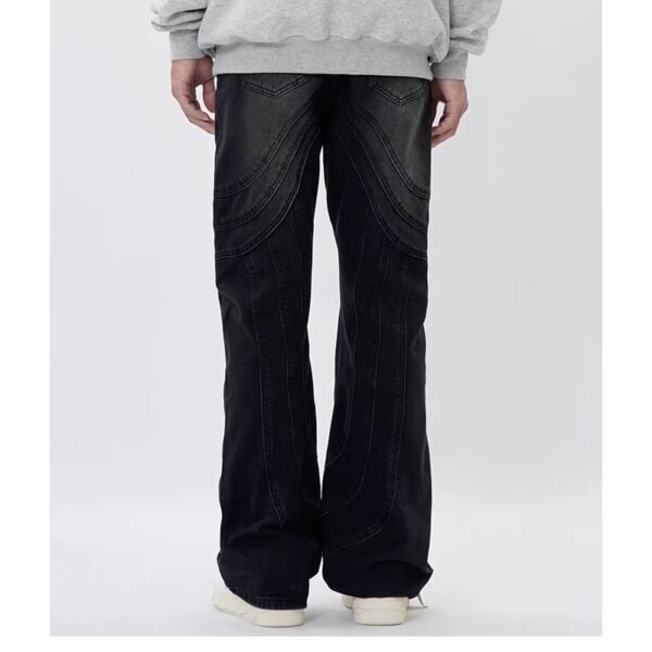 Men's Design Stitching Jeans Loose - Image 2