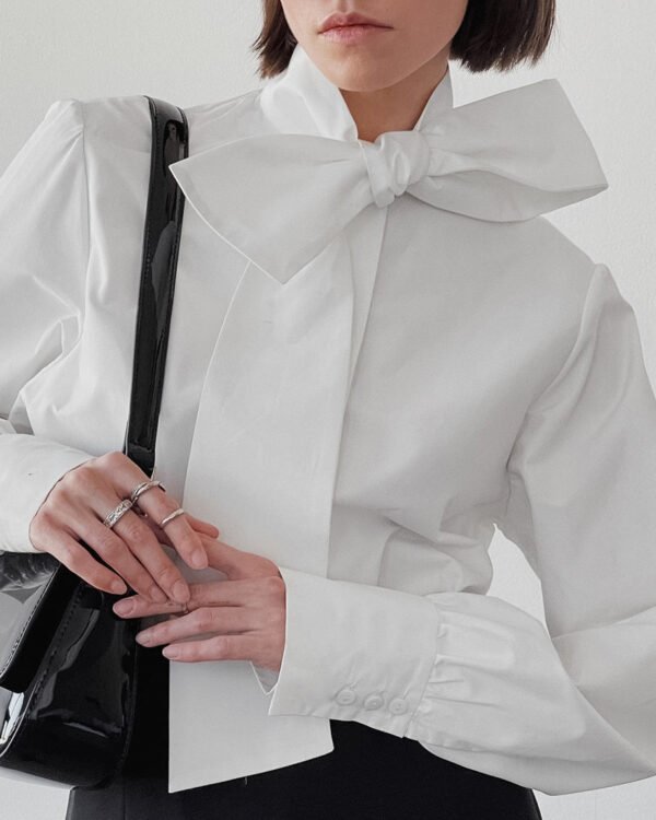 Minority Fashion Temperament Commute Shirt Women's Design Lace-up - Image 4